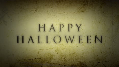 Happy-Halloween-on-dark-yellow-grunge-wall