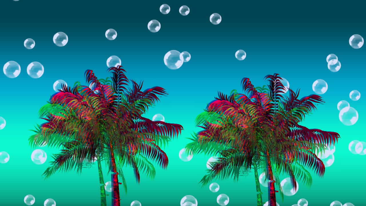 다채로운  ⁇ 나무와 거품