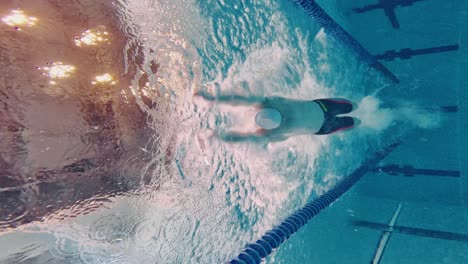 swimming competition underwater views