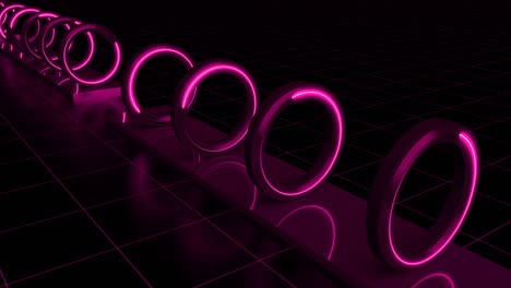 rendering 3d abstract geométrico moderno de fondo de túnel