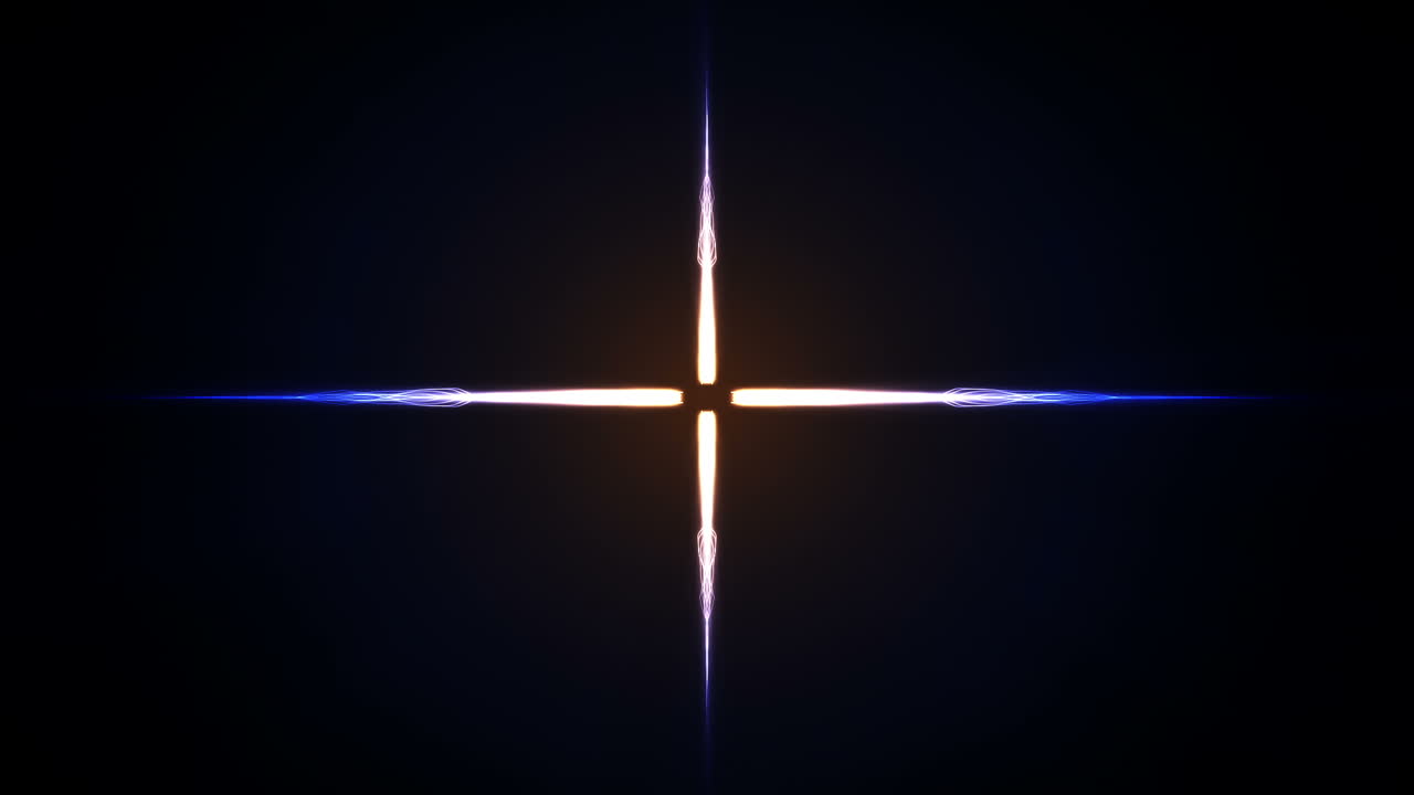 파란색과 노란색 별의 비디오