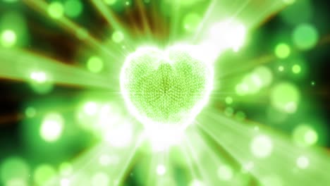 love heart particle loop animation background
