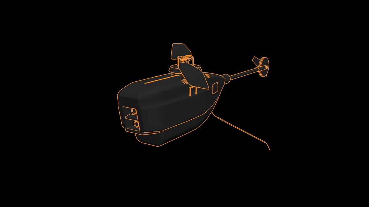 특수 부대 전투 개입 및 전술을 위한 미래형 군사 감시 및 정찰 uav 드론의 3d 애니메이션