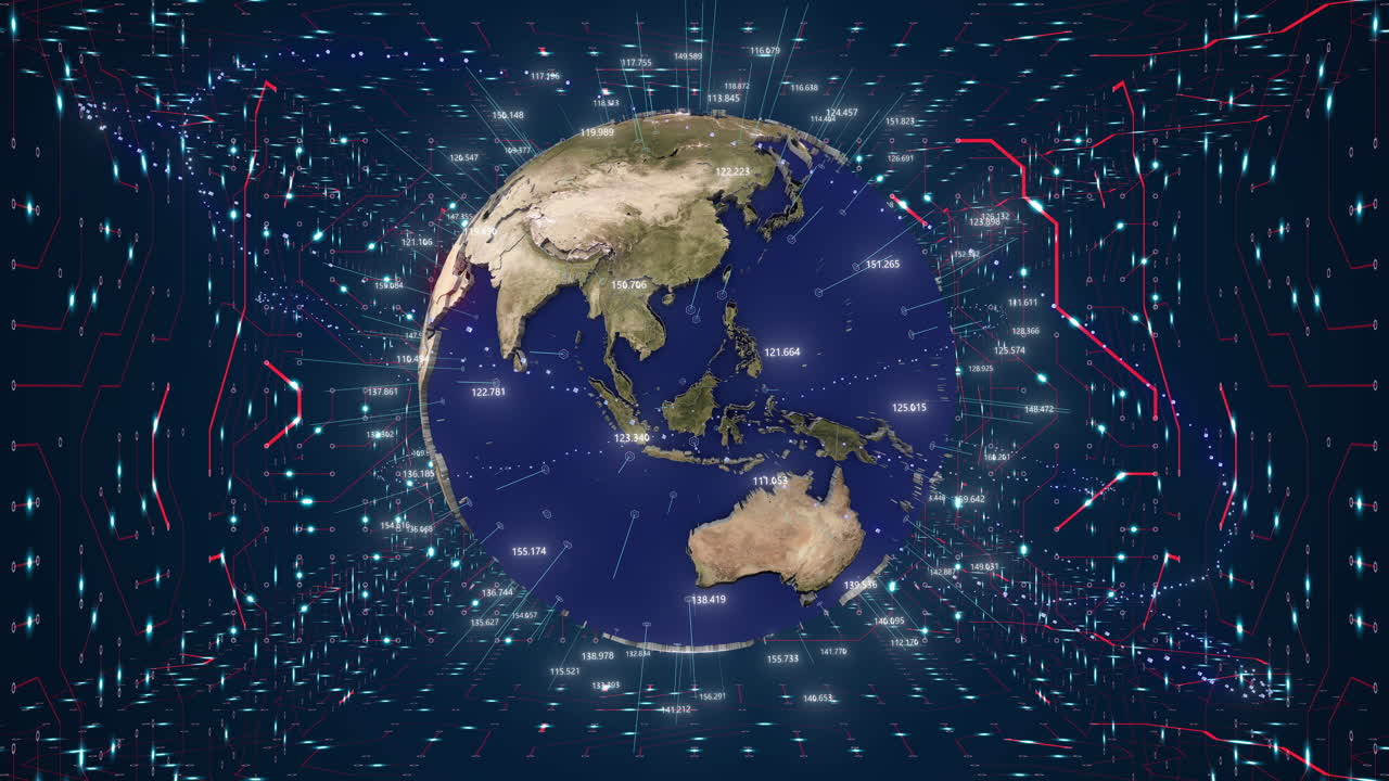 미래의 지구 - 매혹적인 4k cg 애니메이션