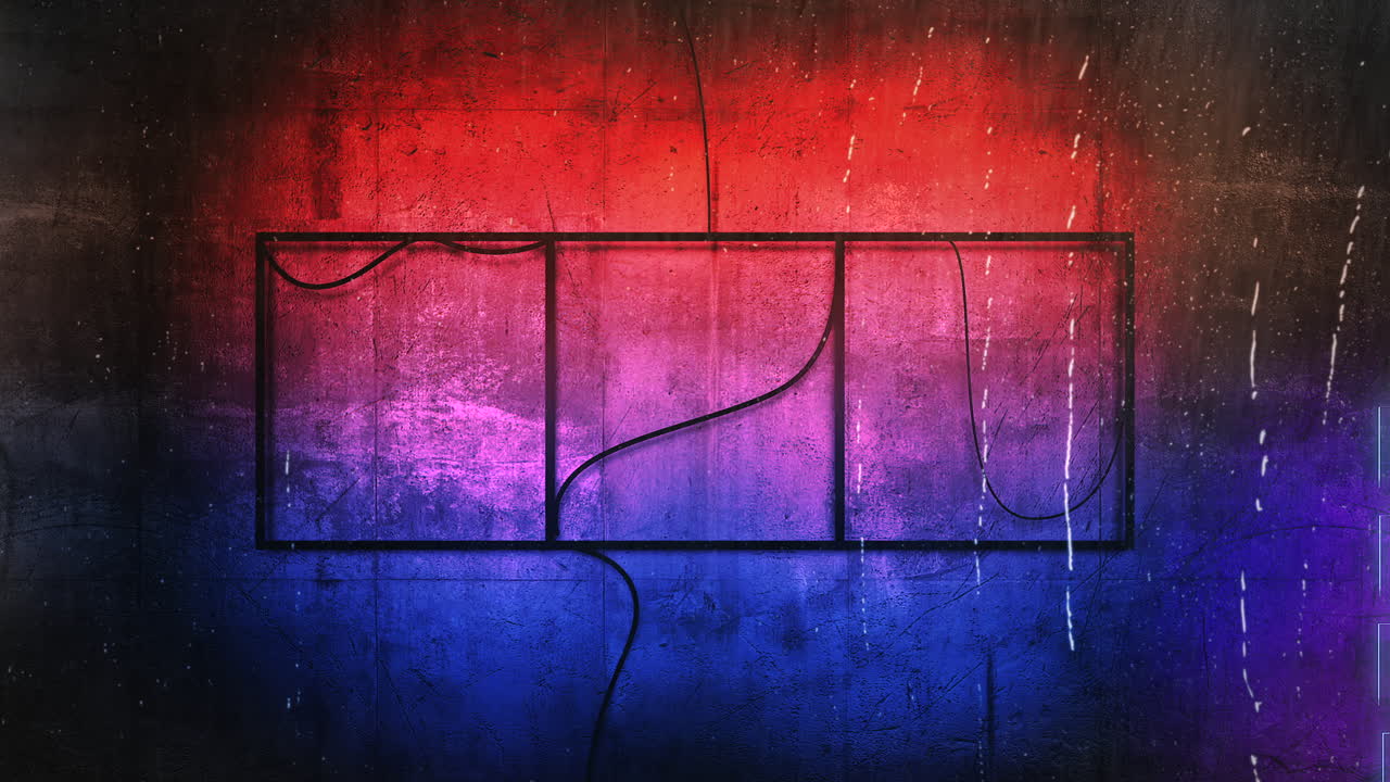 fondo de animación cyberpunk con luces de pared y neón en la ciudad de japón