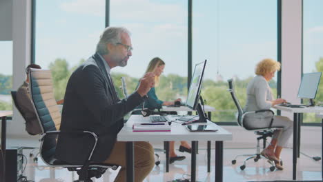 business people working in an office