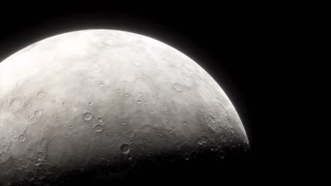 mercury orbiting in solar system space.