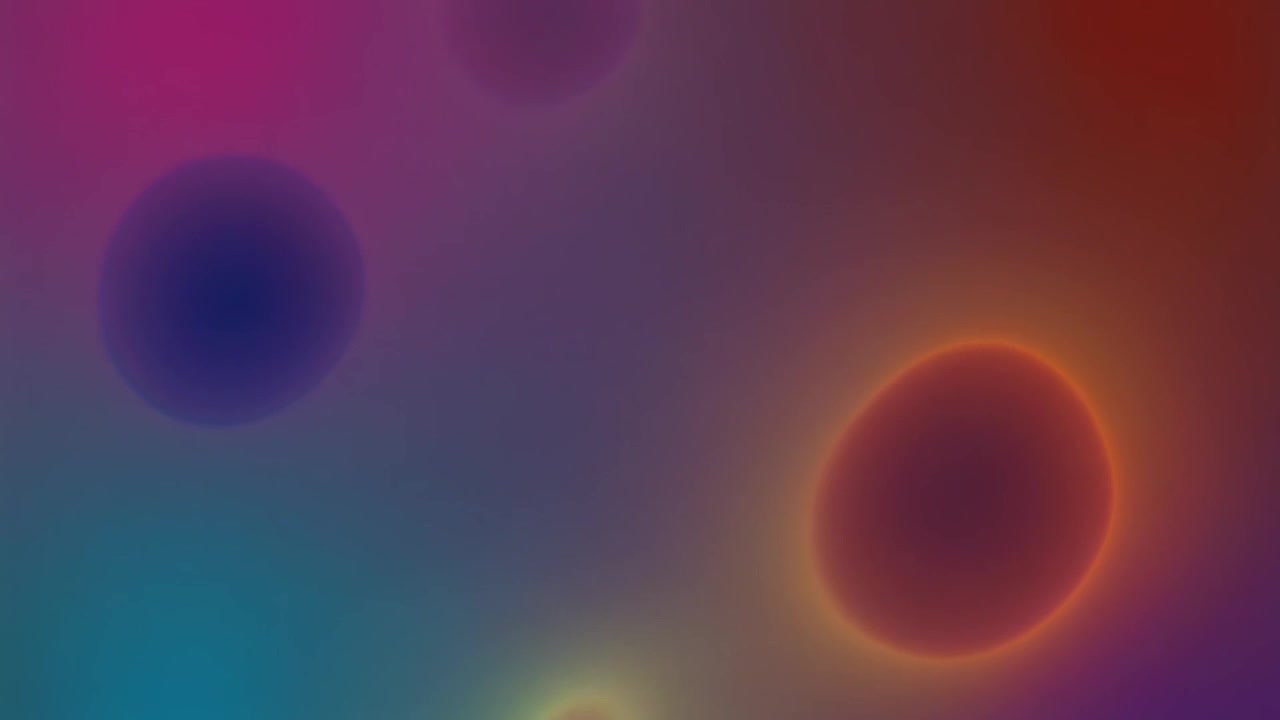 Abstract Motion Background with Glowing Floating Orbs