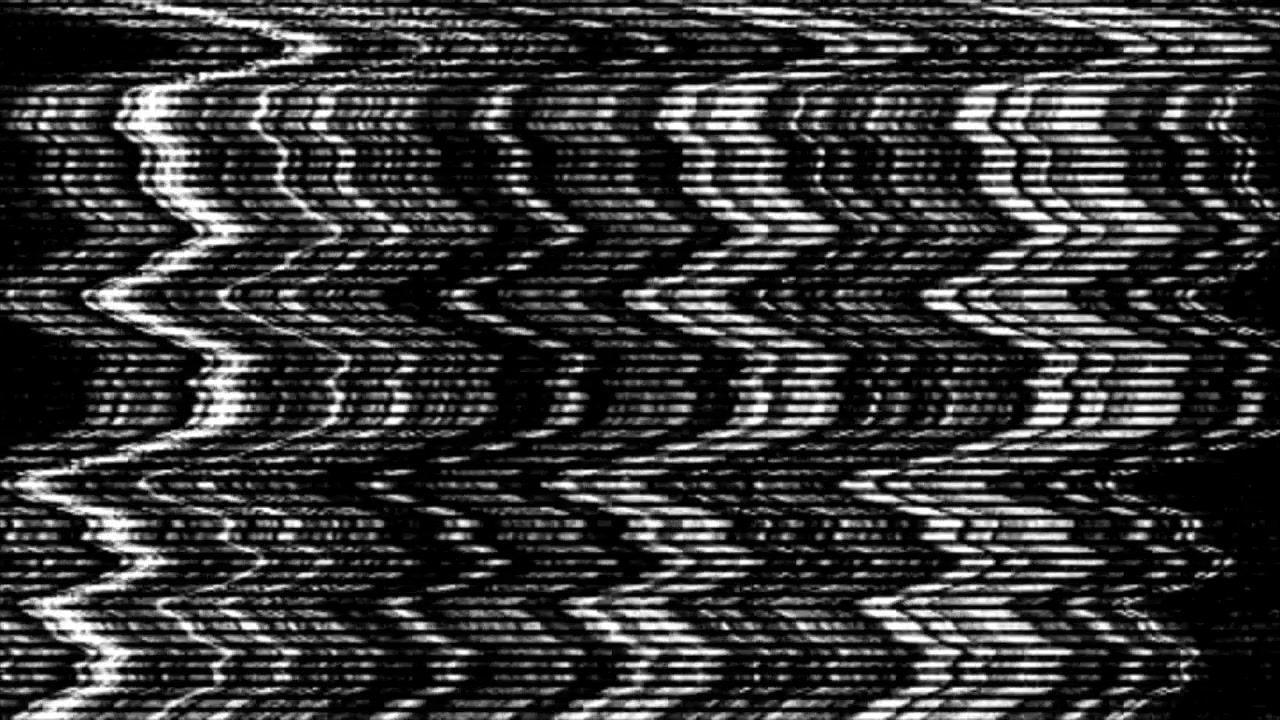 Abstract Black and White Glitch Static Noise Background