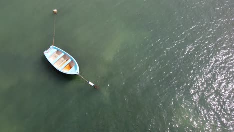 aerial view of boats in calm water