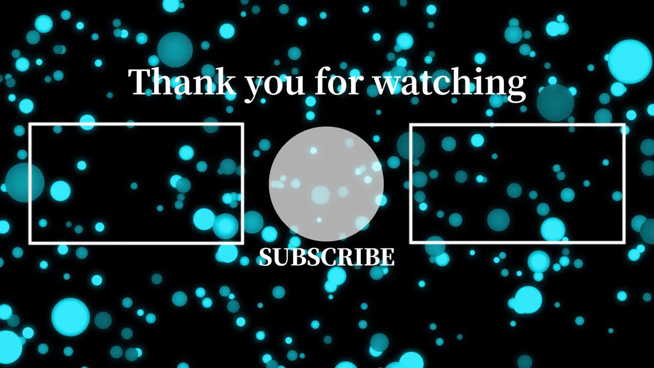 곡물 점 이동 끝 카드 끝 화면 모션 그래픽