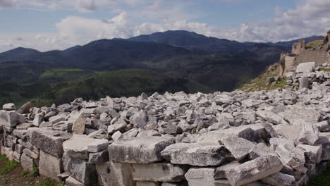 piles of stones in pergamum