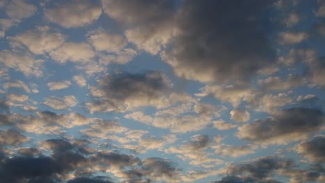 a timelapse of clouds moving by