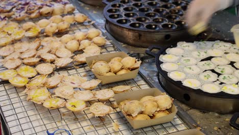 preparing and cooking stuffed dough balls