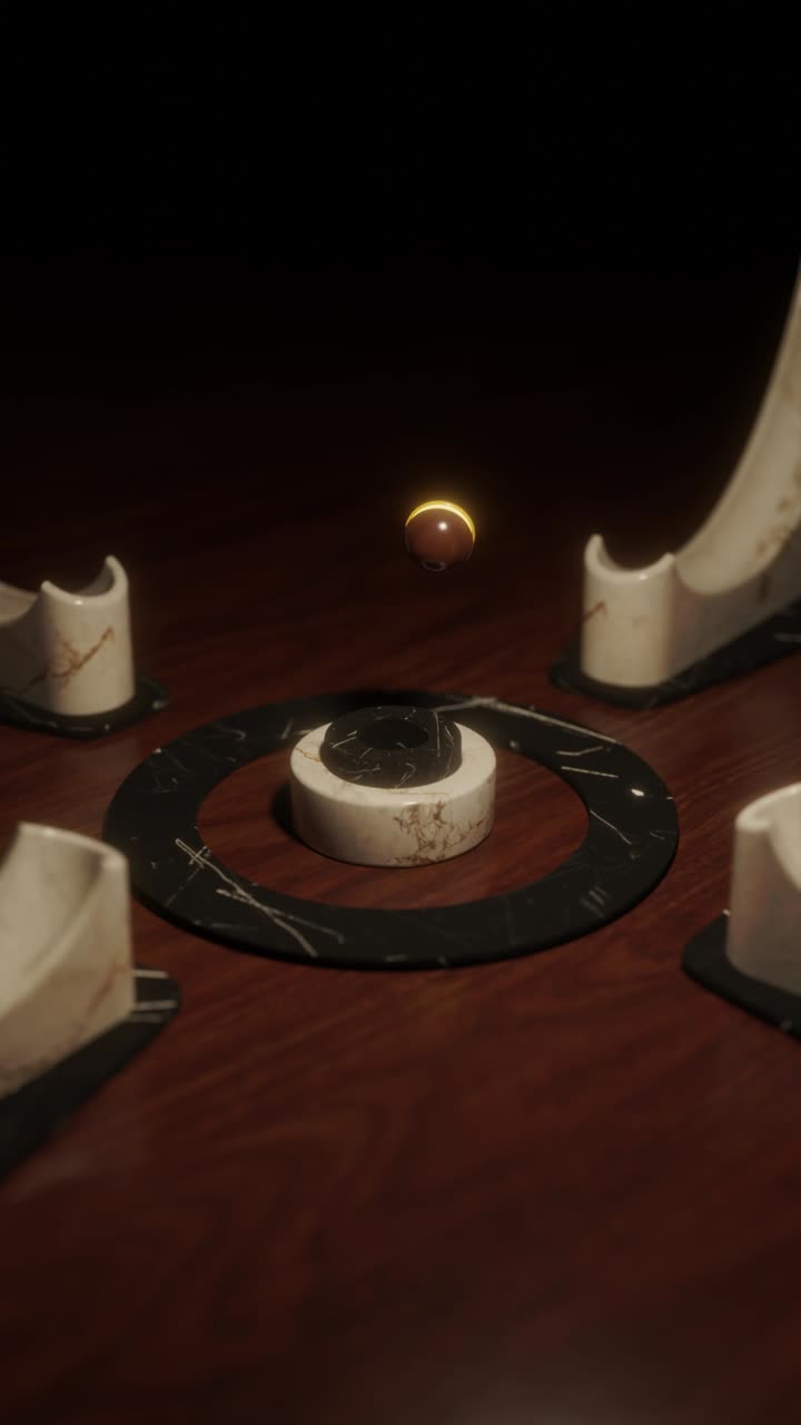 diseño geométrico de mármol abstracto con bola