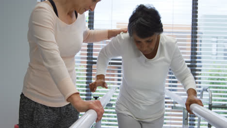 physiotherapy session at a hospital