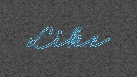 Animation-of-neon-like-text-over-textured-background