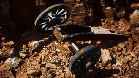 antiguo cañón en el cañón de piedra