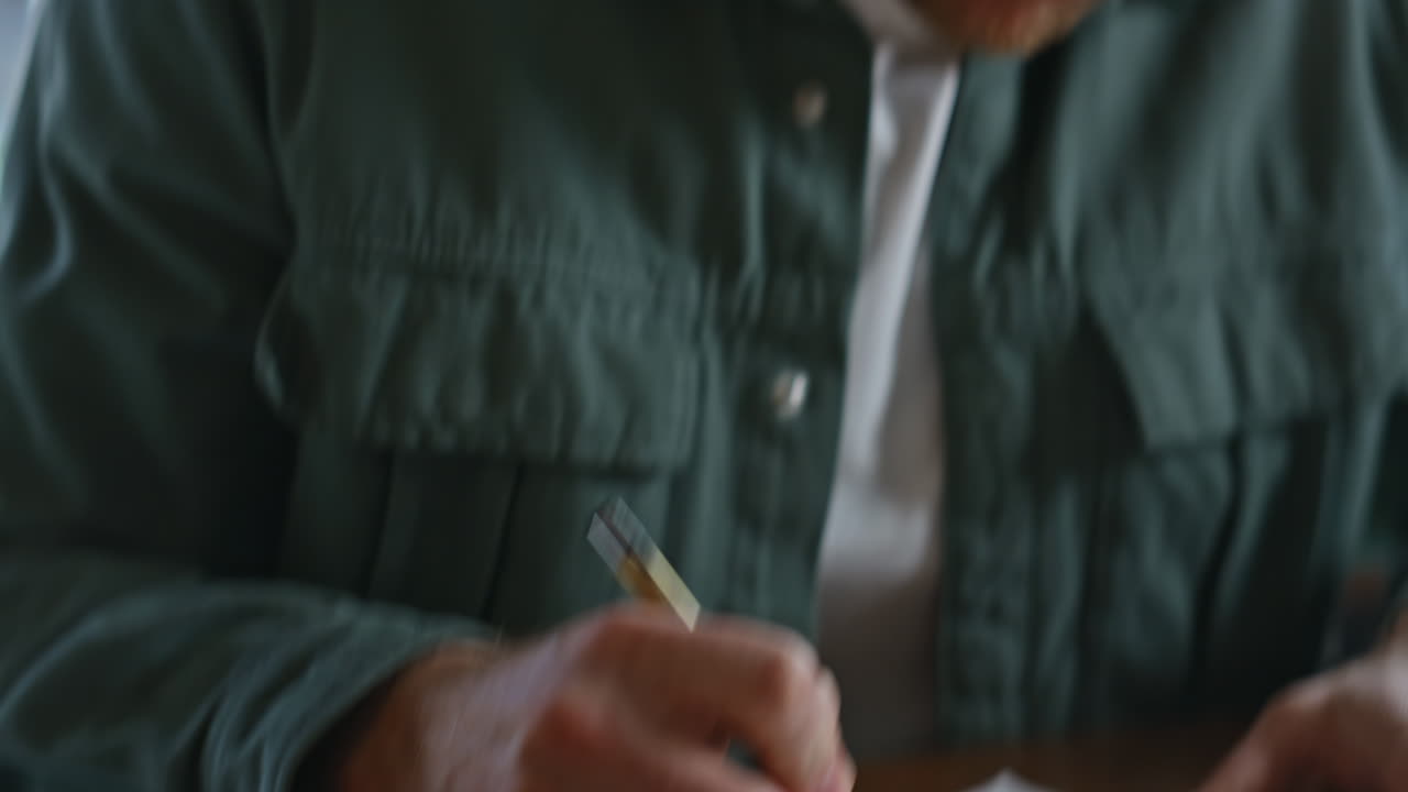 Businesswoman hands showing calculating to businessman in office desk closeup