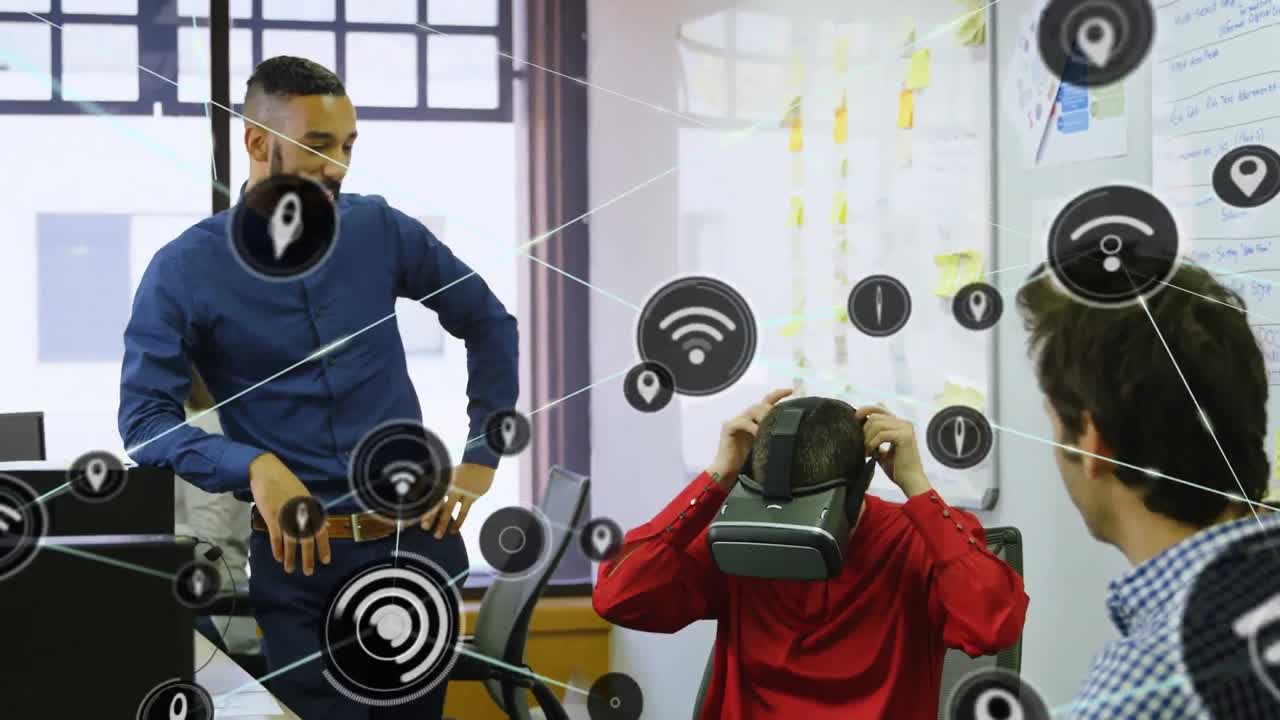 Virtual reality interface for education.