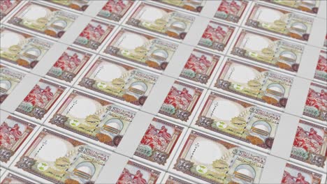 Billetes-De-200-Libras-Sirias-Impresos-Por-Una-Prensa-Monetaria