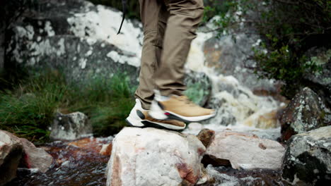 hiking through nature