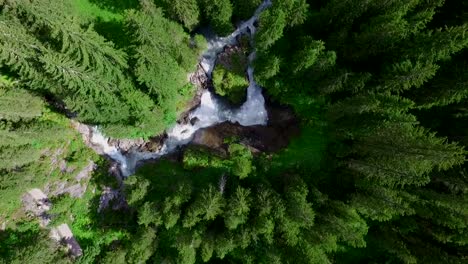 Waterfall-with-torrential-river