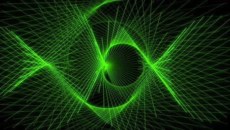 patrón de forma de punto de color verde animación gráficos de movimiento