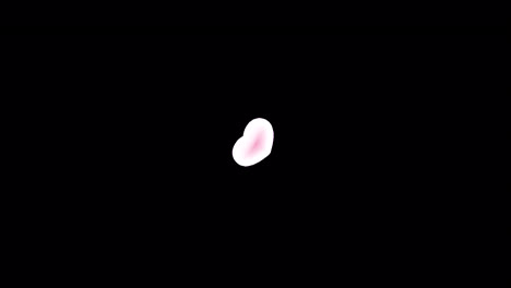 pink heart graphic with chuu exclamation