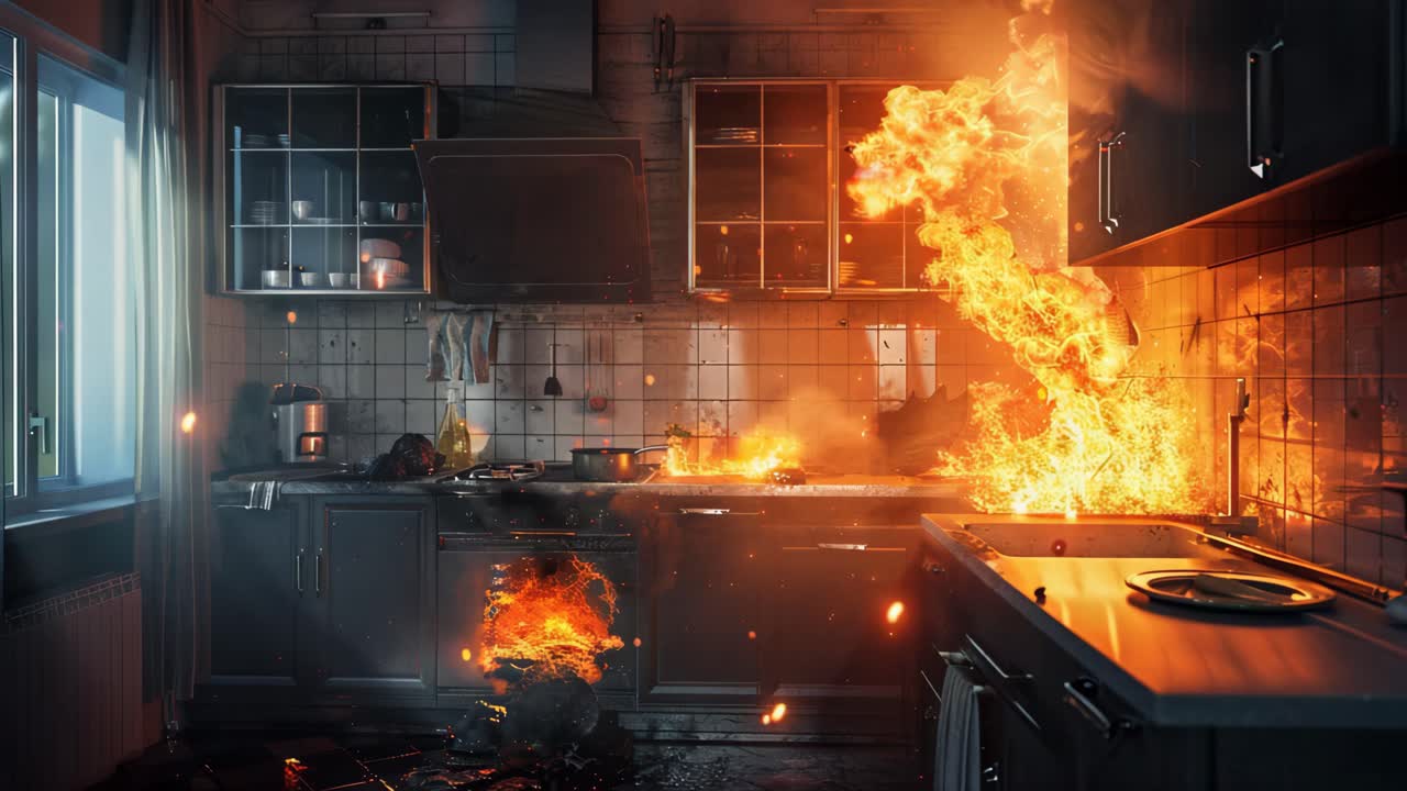 Kitchen Fire Disaster