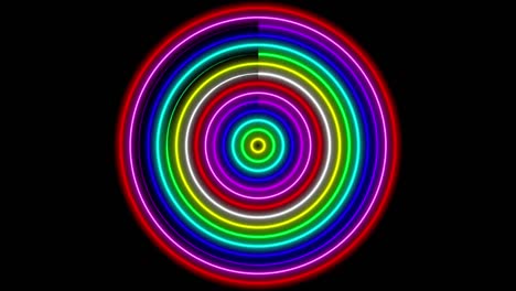 neon line illumination animation motion graphics