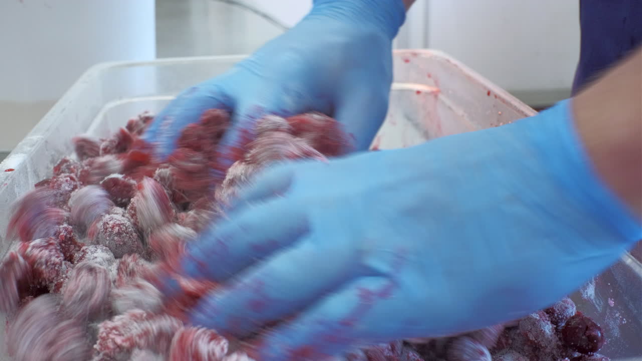 preparazione e rivestimento dei lamponi