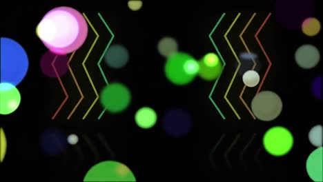 Animation-of-neon-spots-moving-over-green-lines