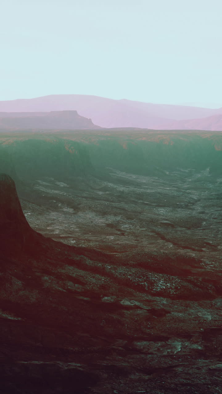 vista aérea de un paisaje volcánico