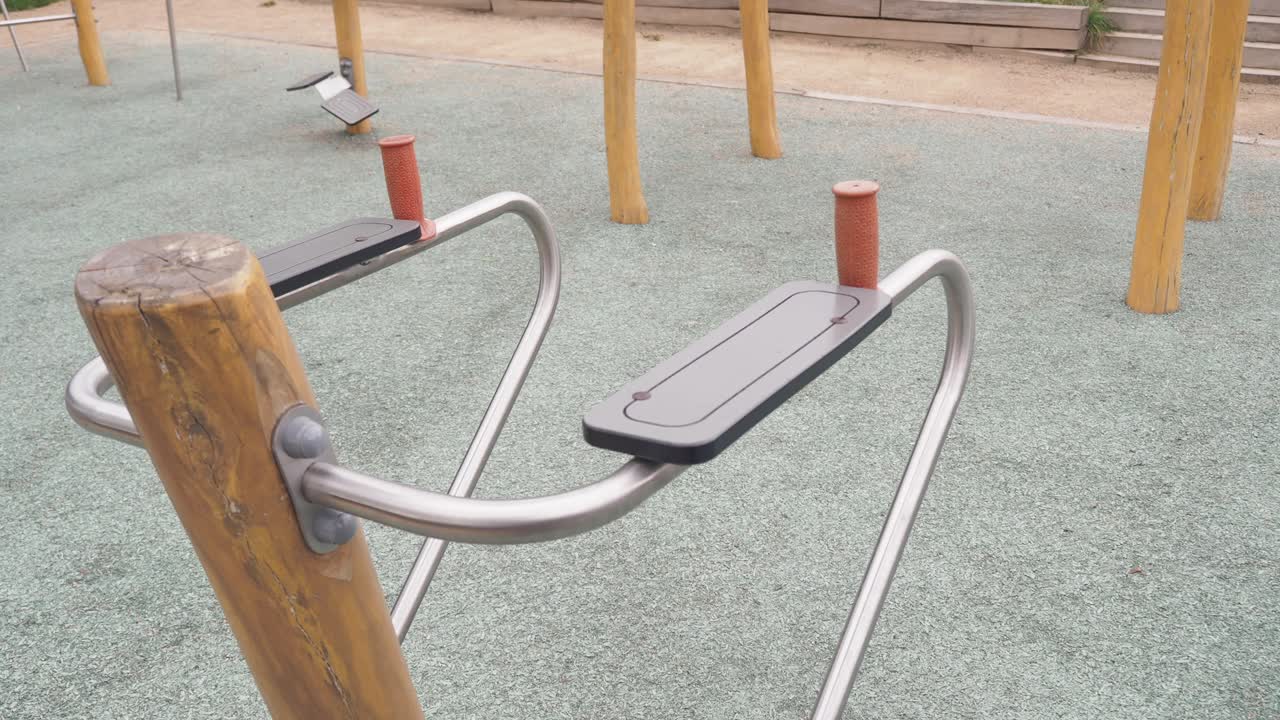 Outdoor Workout Station in a Park