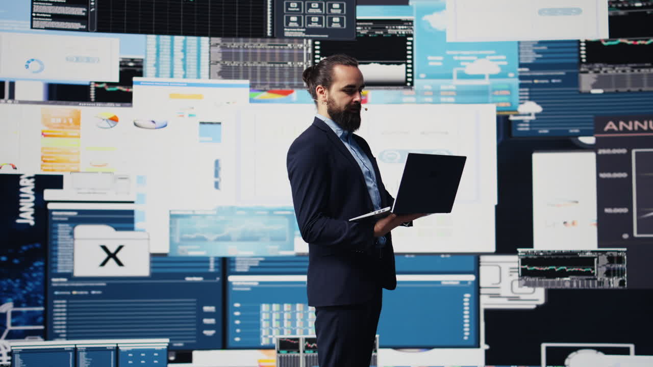 Male public speaker and business coach leading a dynamic presentation