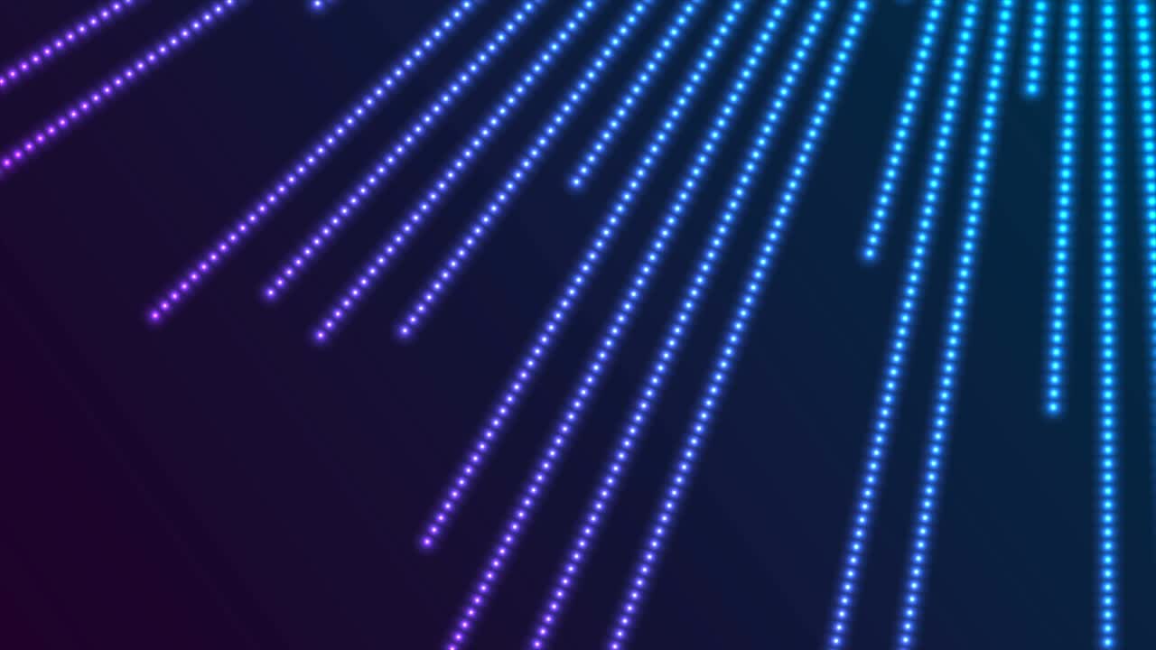 Blue purple neon dotted lines abstract futuristic motion background