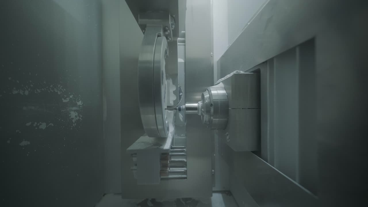 CNC Machine Cutting Zirconia Crowns from Unfired Zirconia