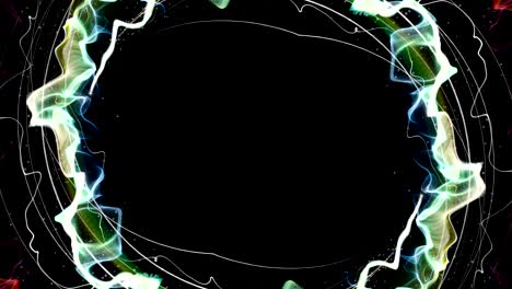 las partículas mágicas anillo fondo abstracto, animación, renderización, bucle