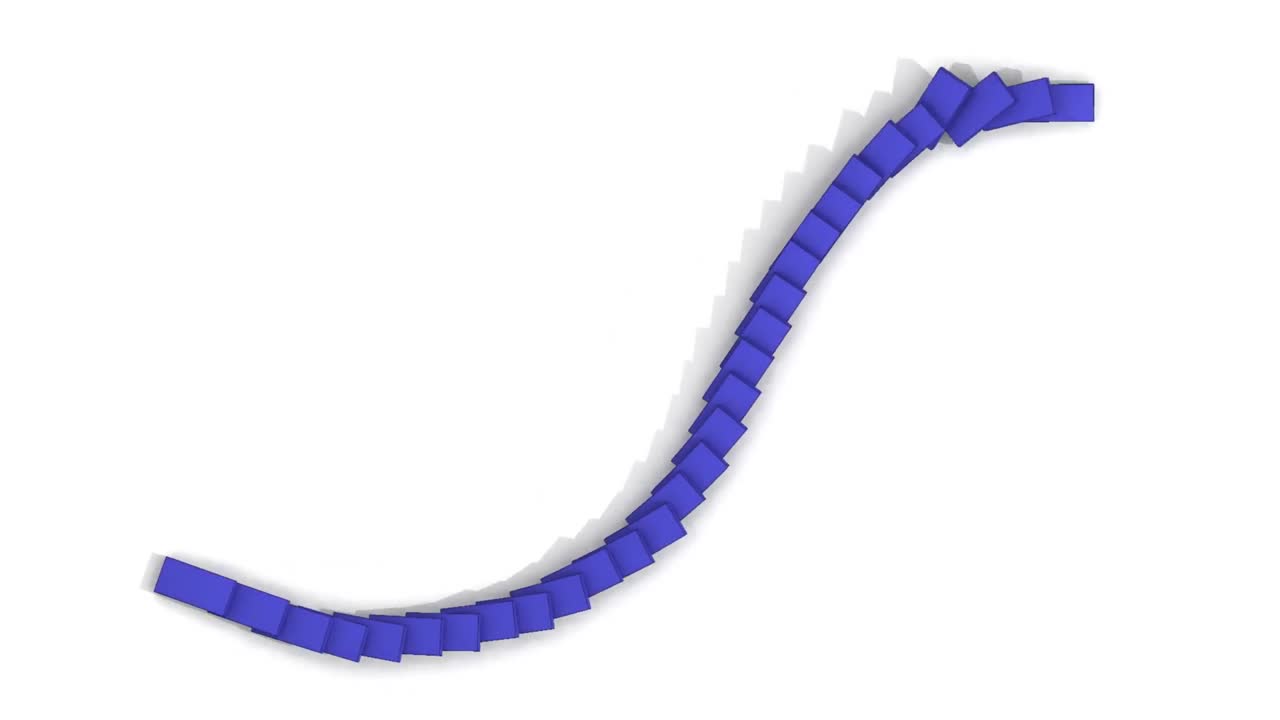 하 ⁇  배경 에 서 있는 파란색 도미노