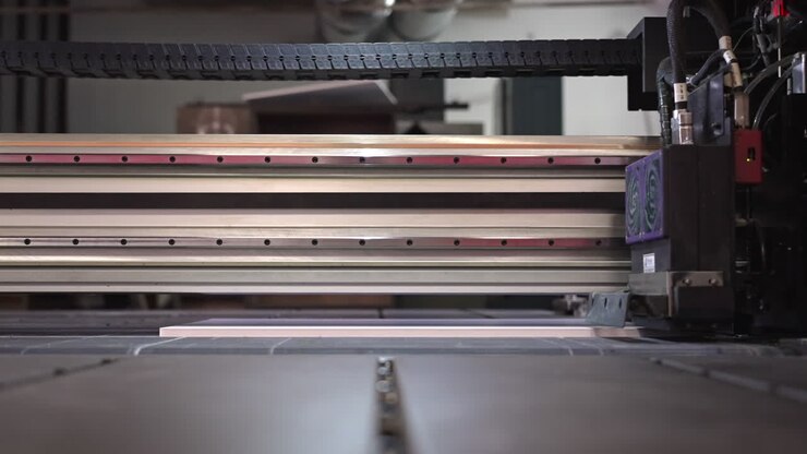 Large format high speed industrial printer for printing in slow motion