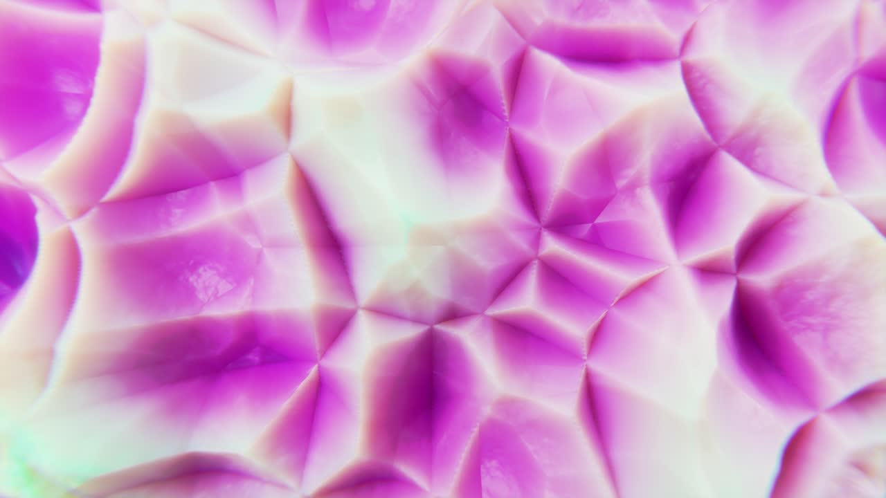 3D animation of abstract background with purple wave field