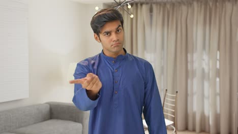 Indian-man-strictly-saying-NO