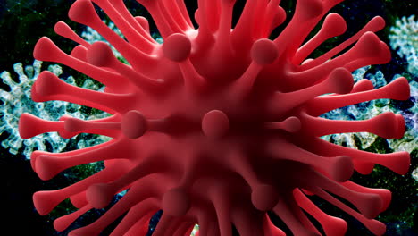 Coronavirus-Covid-19-Virus-Celular-Macro-Animación-3d-Renderizado