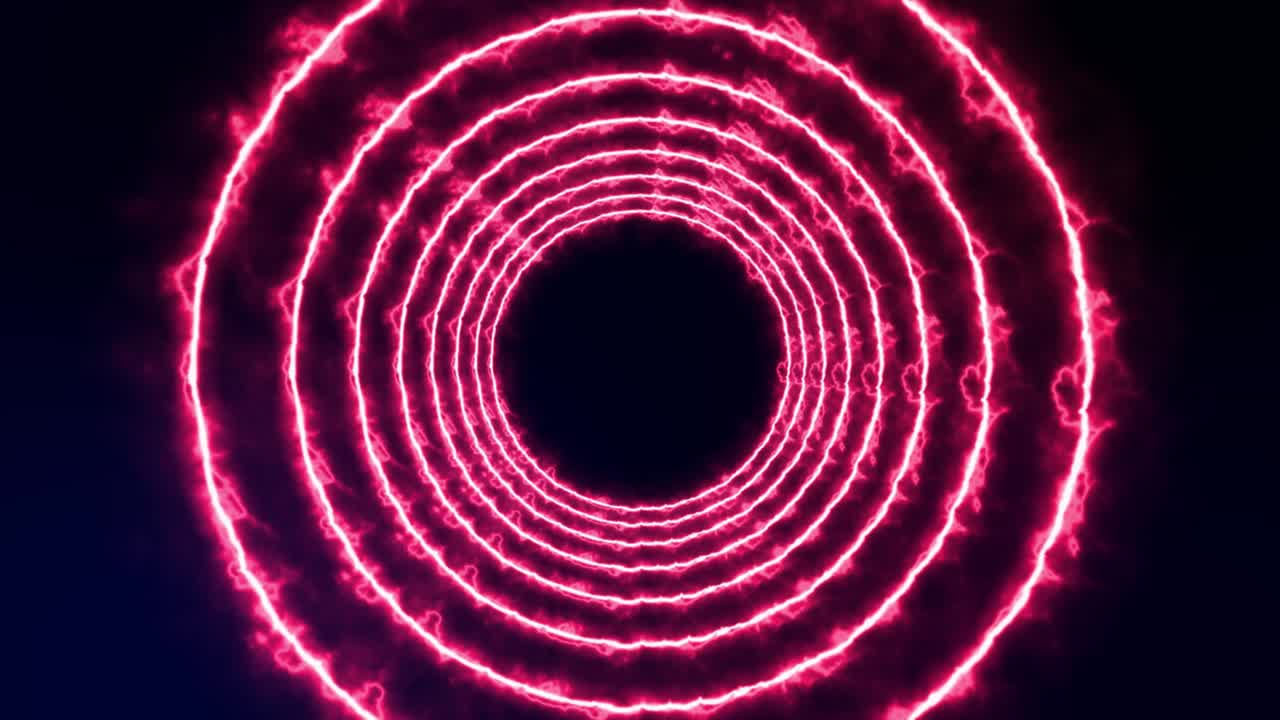 animación de túnel de círculo 3d gráficos de movimiento
