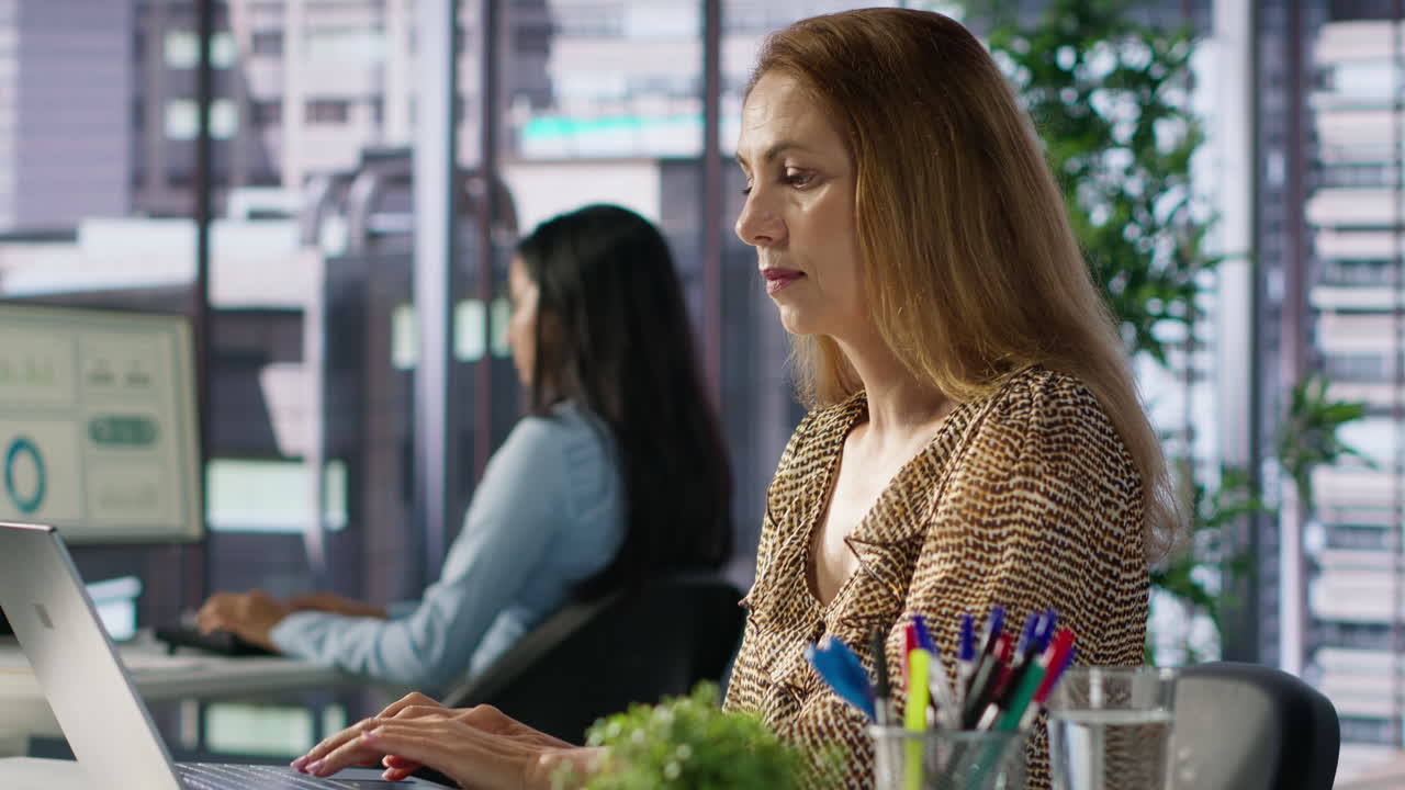 Businesswomen working in an office