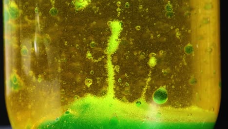 experimento de capas líquidas coloridas