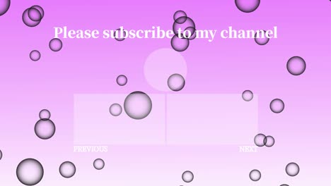 bubble fancy end card ending screen motion graphics