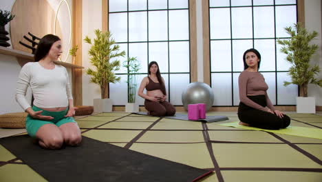 Women-doing-yoga-indoors