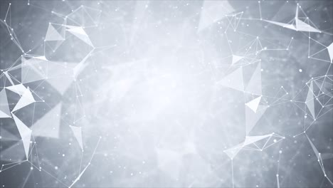 fondo de bucle geométrico abstracto con puntos y líneas conectados.
